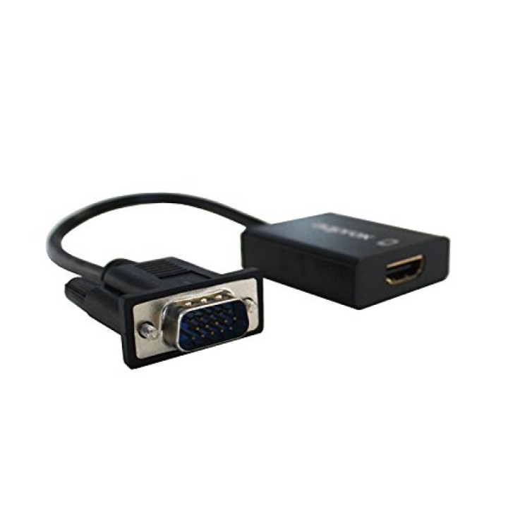 Approx APPC25 Adaptador VGA a HDMI con Audio Negro