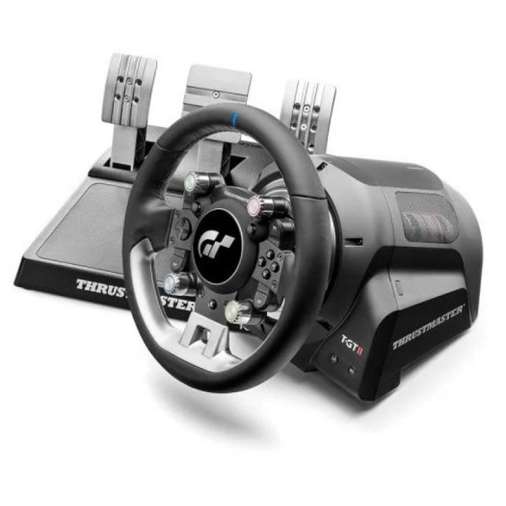 Thrustmaster T-GT II Volante de Carreras con Juego de 3 Pedales para PS5/PS4/PC