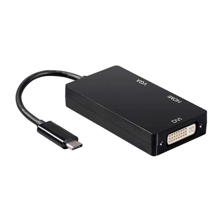 Cable AISENS USB-C/M a DVI/HDMI/VGA/H 15cm (A109-0343)