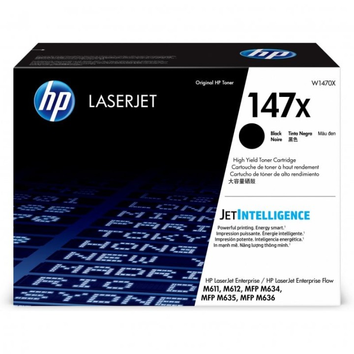 HP 147X Tóner Original Alta Capacidad Negro