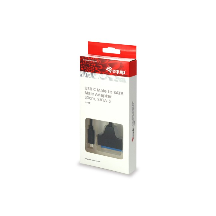 Cable EQUIP USB-C/M a SATA/M 6Gbit/s Negro (EQ133456)