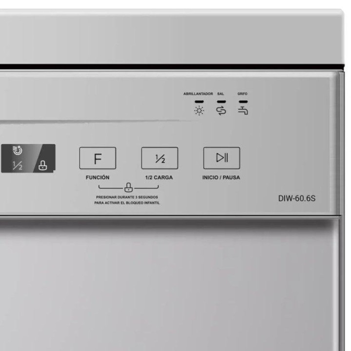 Infiniton DIW60.5 Lavavajillas 12 Cubiertos E Acero Inoxidable