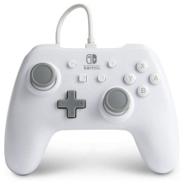 Power A Mando con Cable Blanco Mate para Nintendo Switch