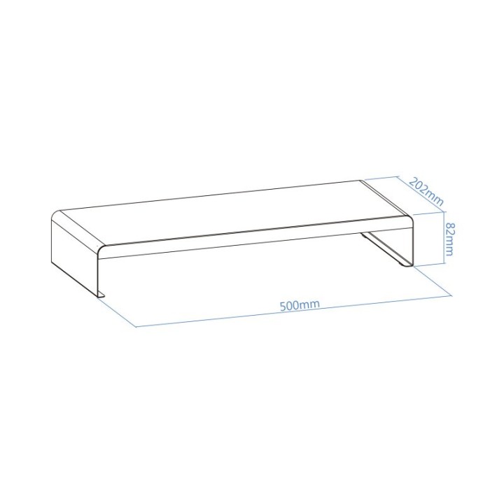 TooQ TQMR0121 Soporte Elevador para Monitor/Portátil Negro