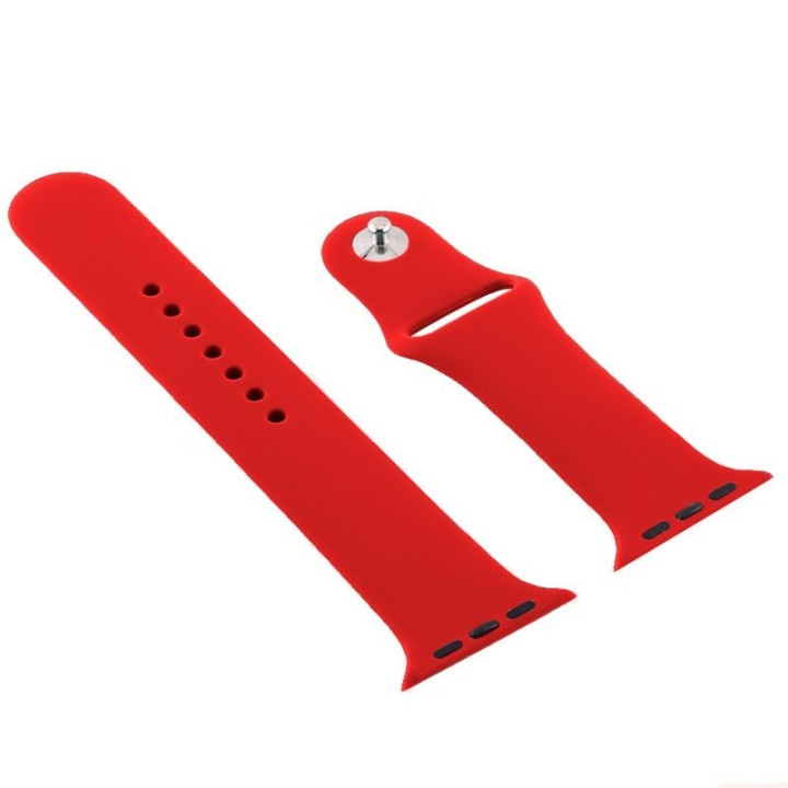 Cool Correa Goma Roja para Apple Watch Watch 38/40mm Series 1/2/3/4/5/6/SE