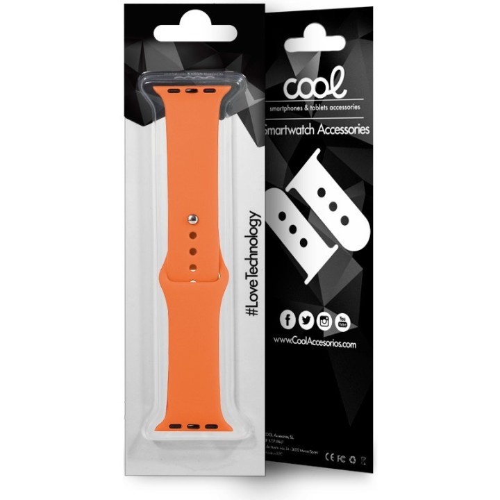 Cool Correa Goma Coral para Apple Watch Watch 42/44 mm Series 1/2/3/4/5/6/SE