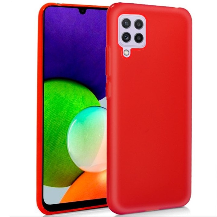 Cool Funda Silicona Rojo para Samsung Galaxy A22 4G