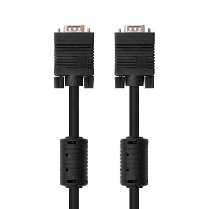 Nanocable Cable SVGA con Ferrita HPDB15 Macho/Macho 10m