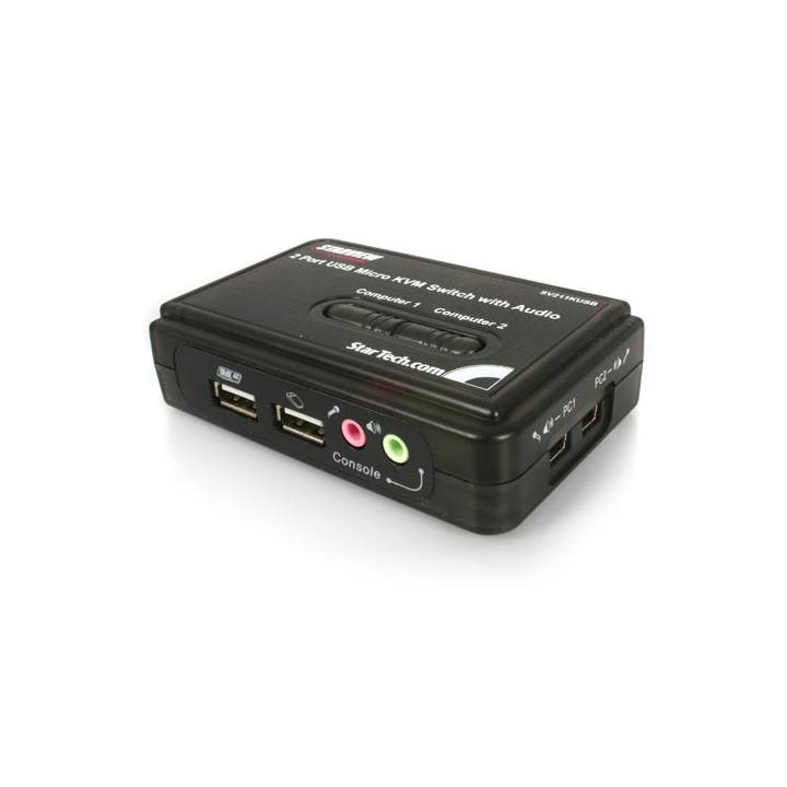 StarTech Kit Conmutador KVM USB + Audio 2 Puertos