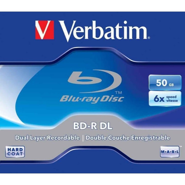 Verbatim Blu-Ray Disc Doble Capa 50GB 6x 5 Pack Jewel Case