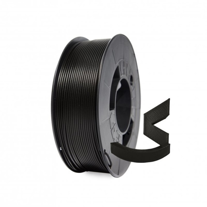 Winkle Bobina Filamento PLA HD 1Kg 1.75mm Negro Azabache
