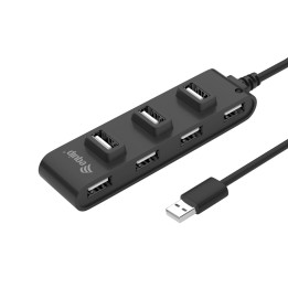 Hub EQUIP 7xUSB 2.0 Negro (128957)