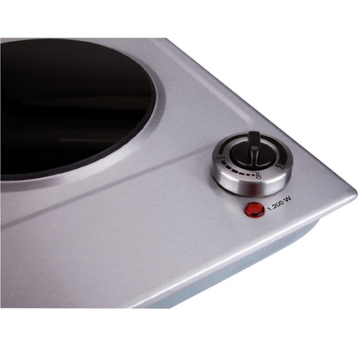 Jata V531 Placa Eléctrica 1200W Acero Inoxidable