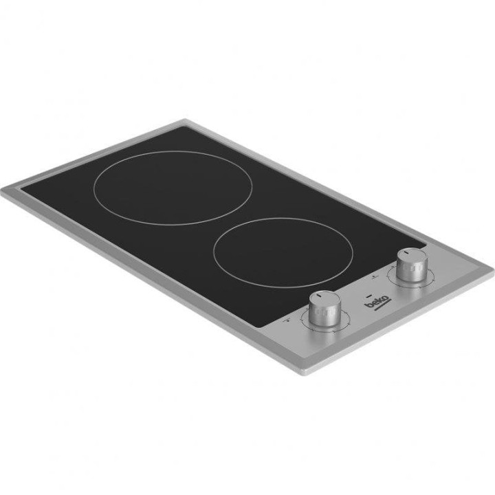 Beko HDCC32200X Placa Vitrocerámica 2 Zonas 30cm Negro
