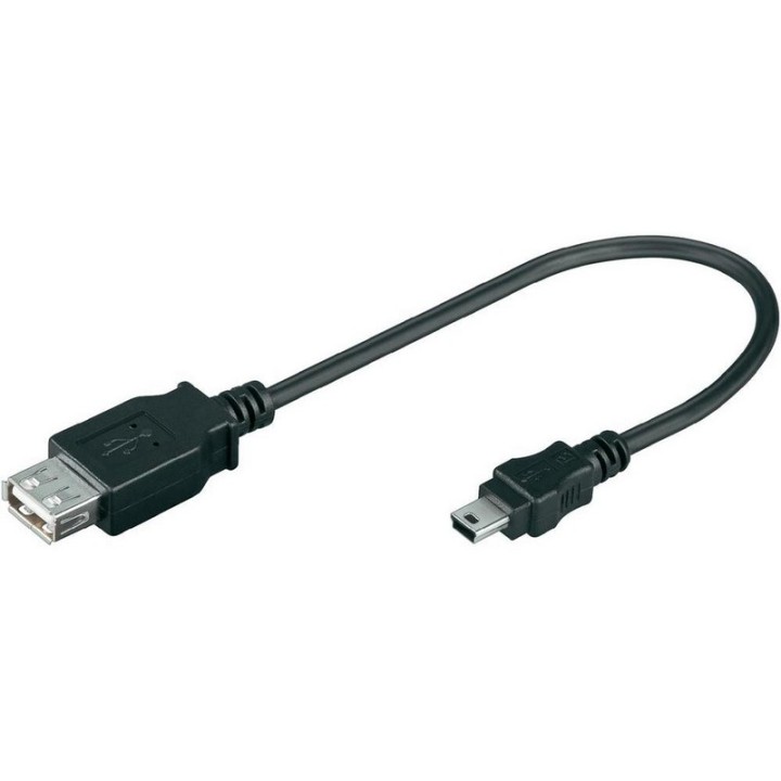 Digitus Cable USB 2.0 a Mini USB M/M 3m Negro