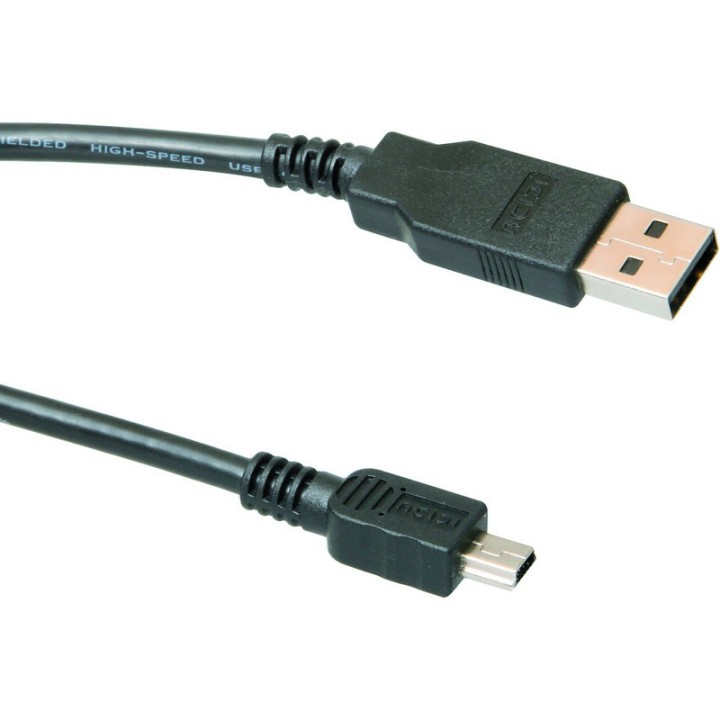 Digitus Cable USB 2.0 a Mini USB M/M 3m Negro