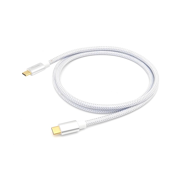 Cable EQUIP USB-C/M a USB-C/M 1m 100W Blanco (EQ128356)