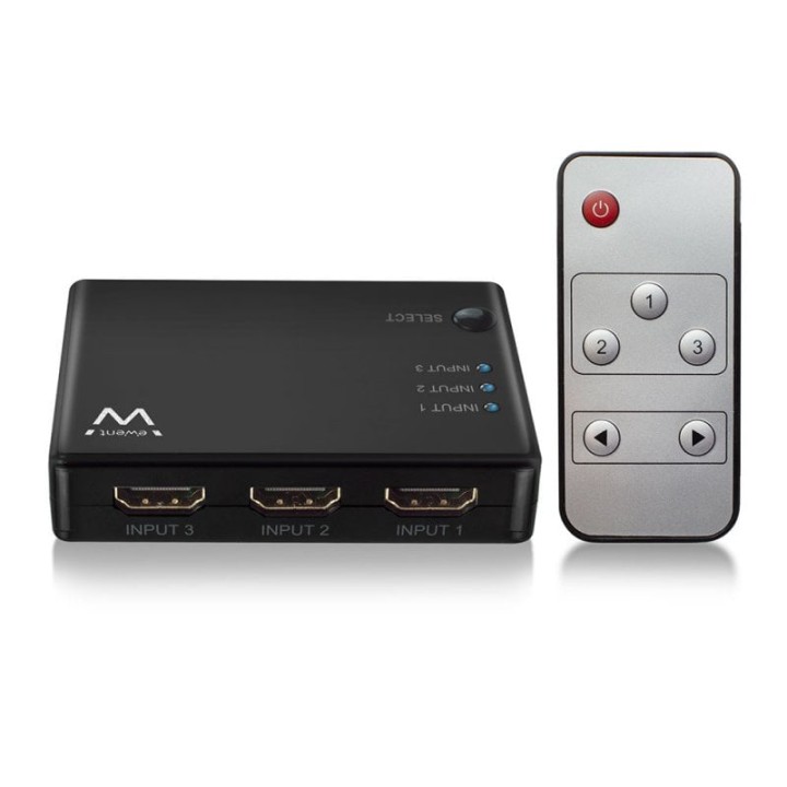 Ewent EW3730 Switch HDMI 3 Puertos + Mando