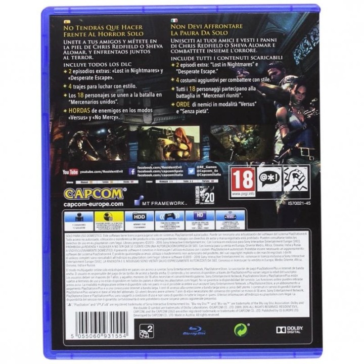 Resident Evil 5 PS4