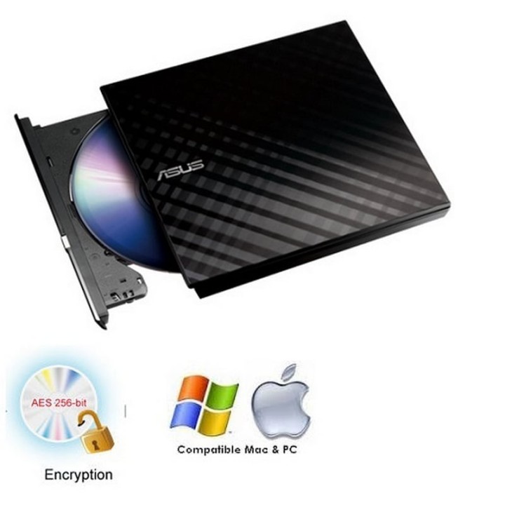 Asus SDRW-08D2S-U Lite Grabadora DVD Slim Externa USB Negra