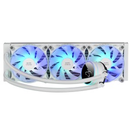 Ref. Líq. Mars Gaming 3x120mm FRGB Blanca (MLLCD360W)