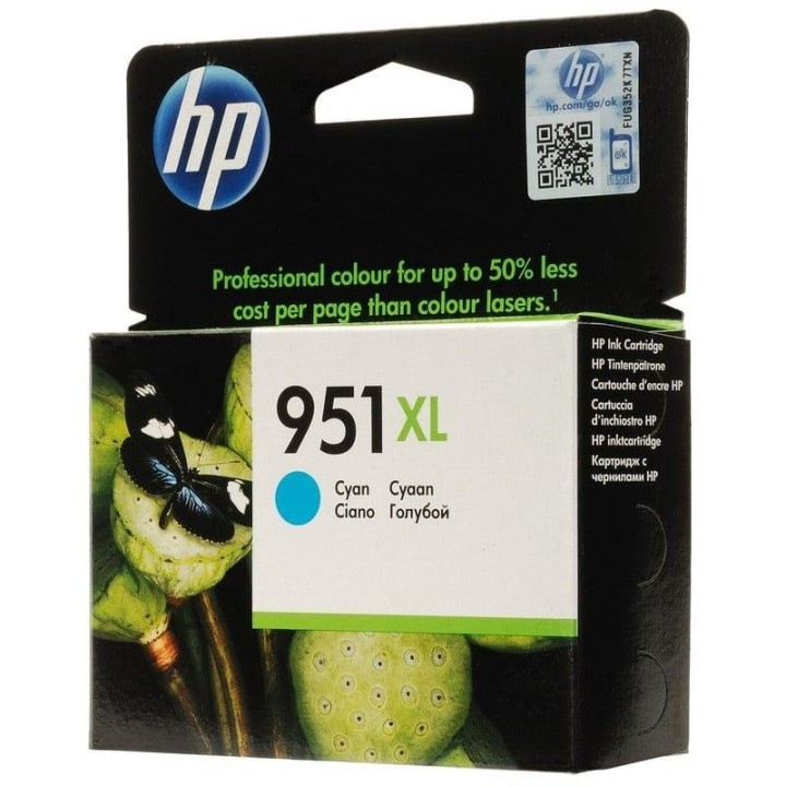 HP 951XL Cartucho Tinta Alta Capacidad Orignal Cian