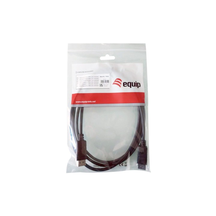 Cable EQUIP DP/M a DP/M 2m Negro (EQ119332)