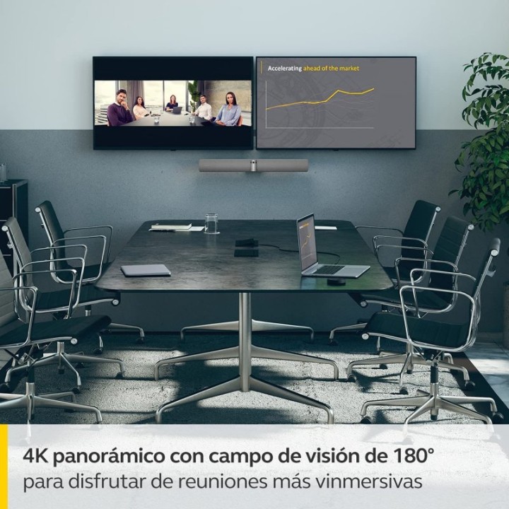 Jabra PanaCast 50 Barra de Vídeo Panorámico 4K Gris