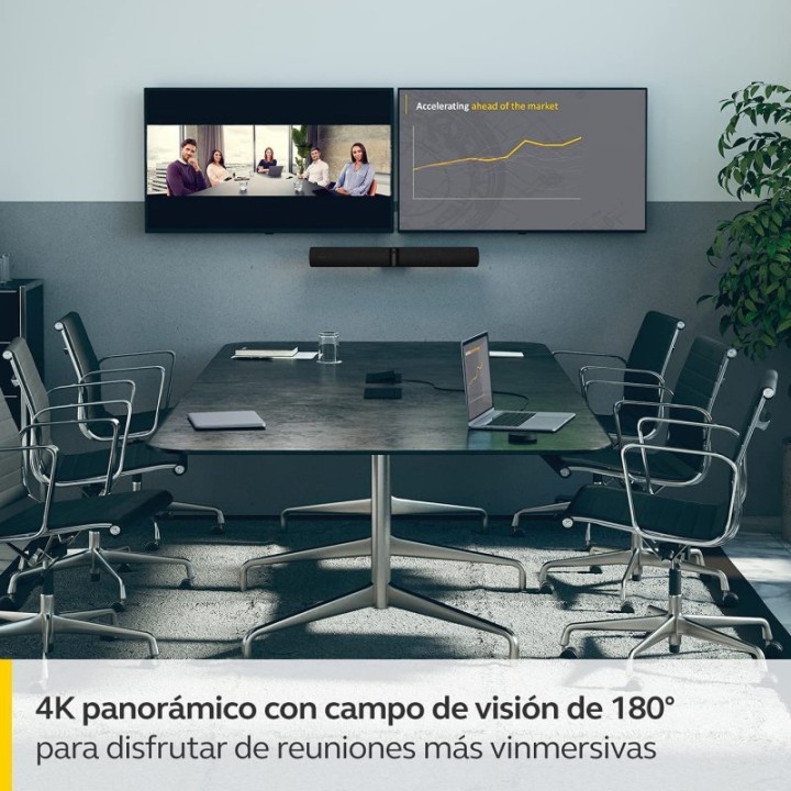 Jabra PanaCast 50 Barra de Vídeo Panorámico 4K Negro