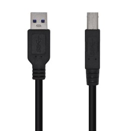 Aisens Cable USB 3.0 a USB-B Macho/Macho 2m Negro