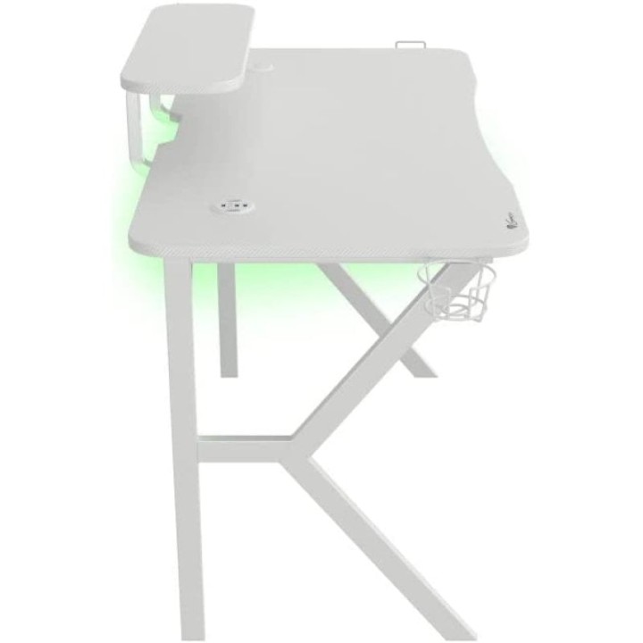 Genesis Holm 320 RGB Mesa Gaming Blanca