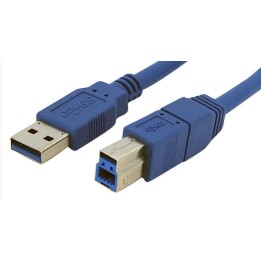 Equip Cable USB3.0 AM/BM 1.8m Azul