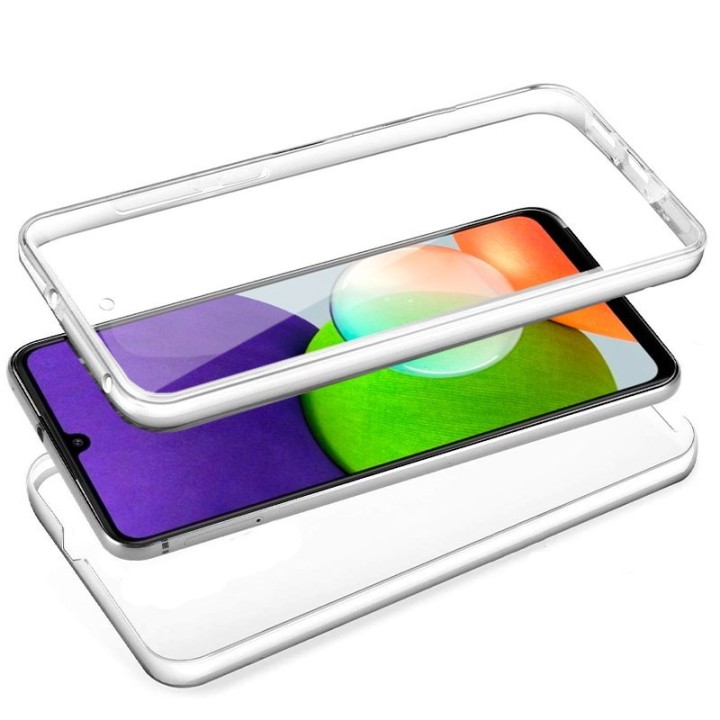 Cool Funda Silicona 3D Transparente Trasera y Delantera para Samsung A225 Galaxy A22 4G
