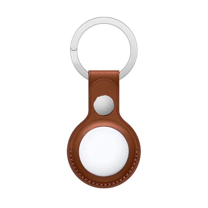 Cool Llavero Polipiel Marrón Compatible con AirTag