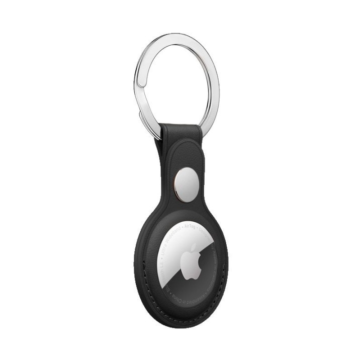 Cool Llavero Polipiel Negro Compatible con AirTag