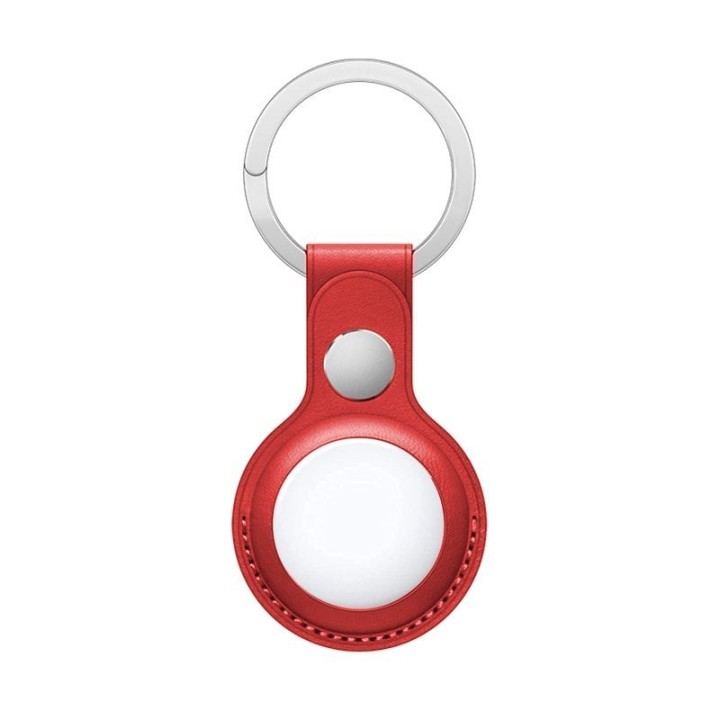 Cool Llavero Polipiel Rojo Compatible con AirTag