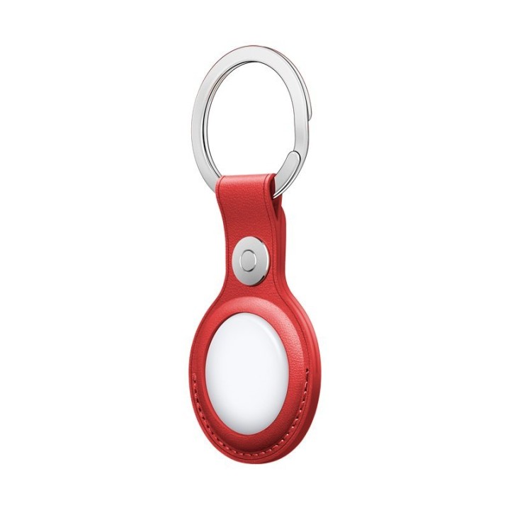 Cool Llavero Polipiel Rojo Compatible con AirTag
