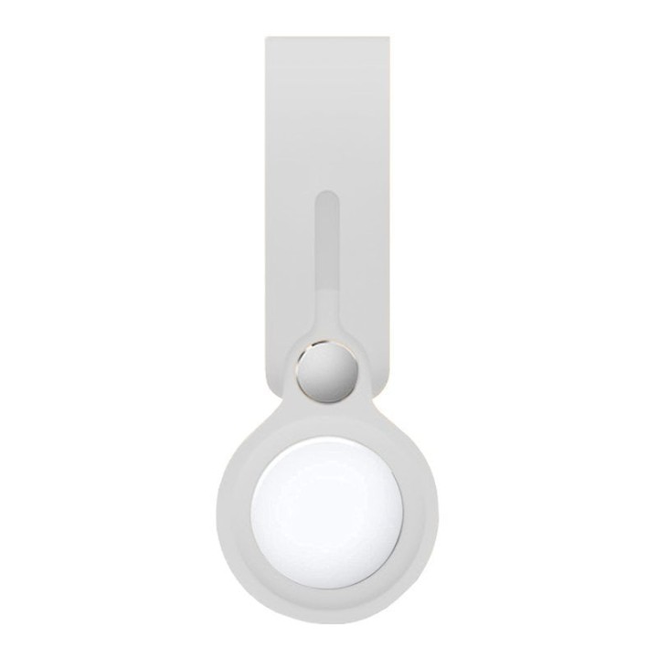 Cool Loop Llavero Silicona Blanco Compatible con AirTag