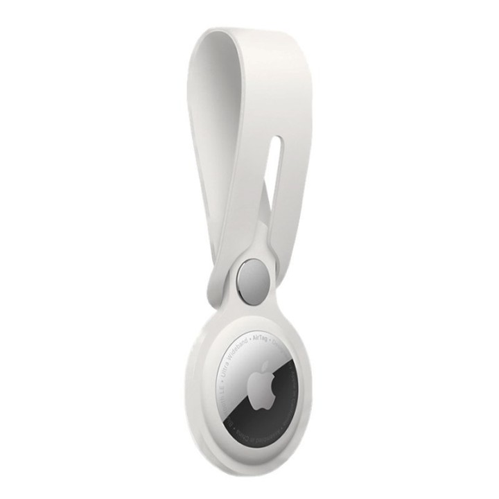 Cool Loop Llavero Silicona Blanco Compatible con AirTag