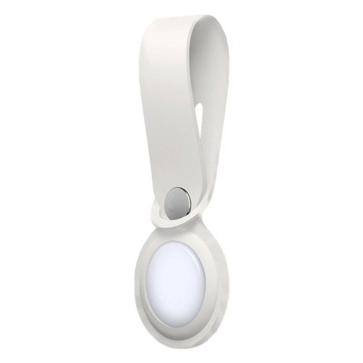Cool Loop Llavero Silicona Blanco Compatible con AirTag