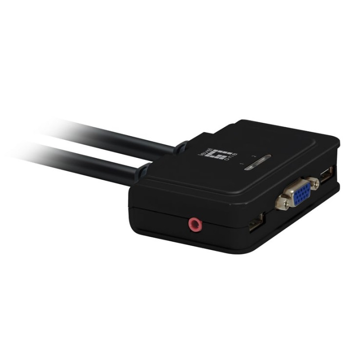 LevelOne KVM 2 Puertos USB + Audio