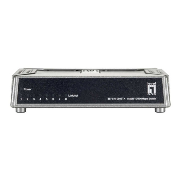 LevelOne FSW-0808TX Switch 8 Puertos 10/100 Mbps