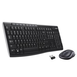 Logitech MK270 Combo Teclado y Ratón Inalámbrico para Windows, Ratón Compacto, 8 Teclas Multimedia