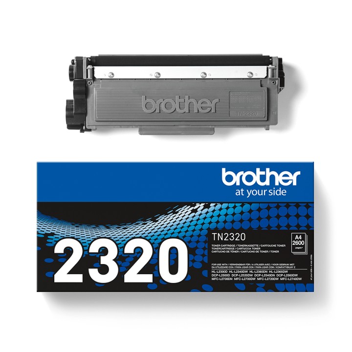 Toner BROTHER Laser Negro 2600 páginas (TN-2320)