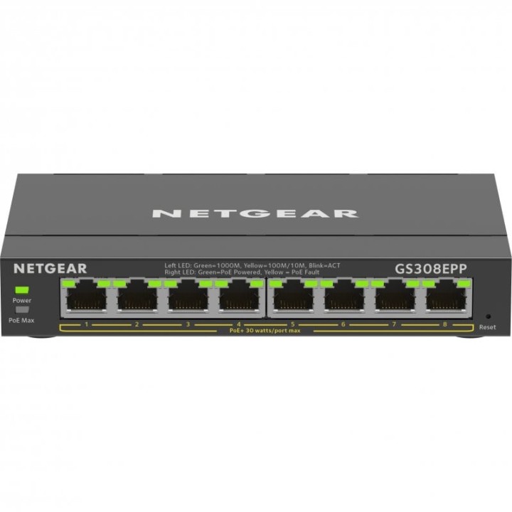 Netgear GS308EPP-100PES Switch Ethernet con 8xPoE+