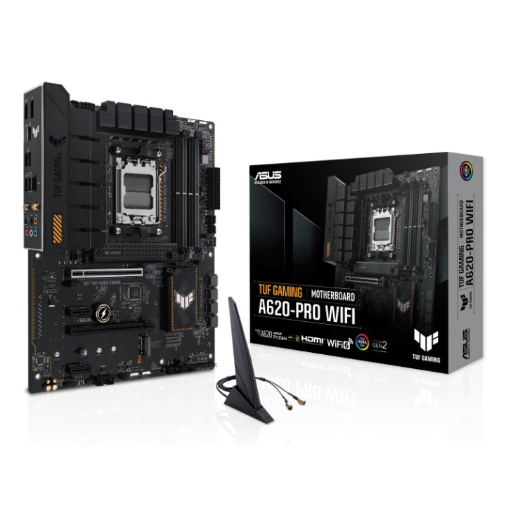 ASUS TUF GAMING A620-PRO WIFI: (AM5) 4DDR5 HDMI DP mATX
