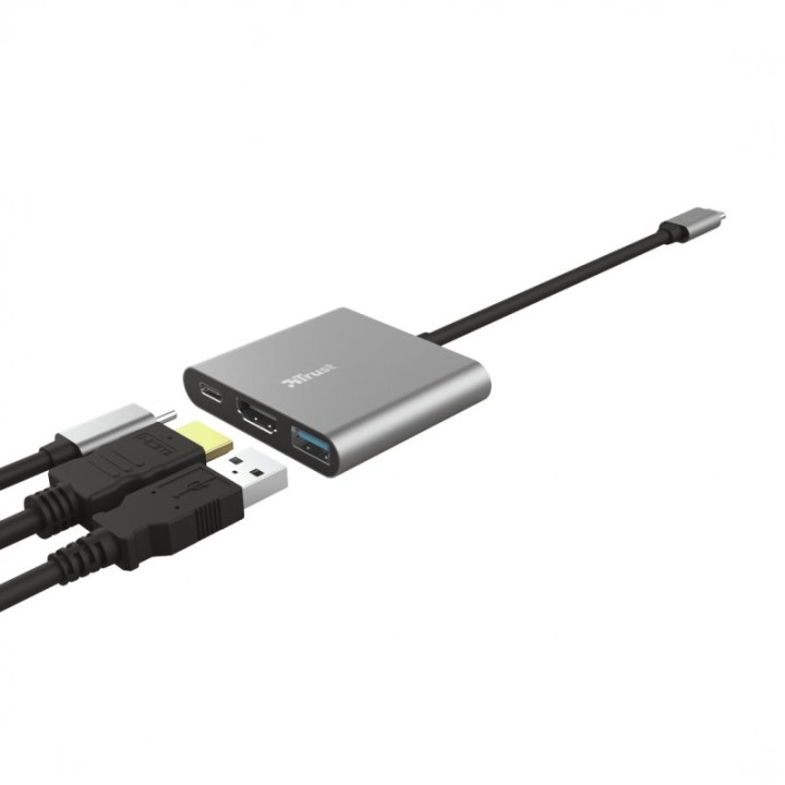 Trust Dalyx Adaptador USB-C/HDMI/USB 3.1