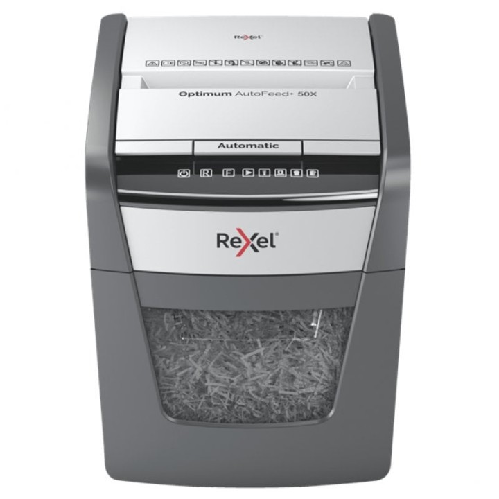 Rexel Optimum AutoFeed 50X Destructora de Papel Automática Corte en Partículas
