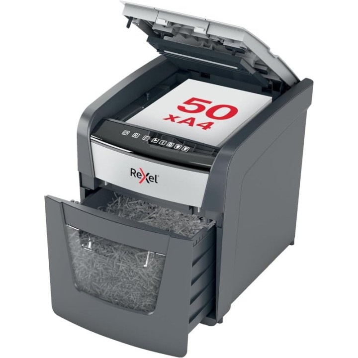 Rexel Optimum AutoFeed 50X Destructora de Papel Automática Corte en Partículas