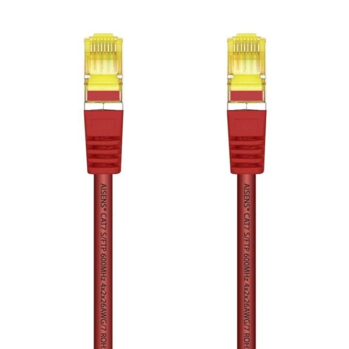 Aisens Cable de Red S/FTP RJ45 Cat.7 1m Rojo